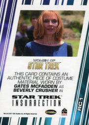 Star Trek Insurrection Skybox Beverly Crusher Costume Card   - TvMovieCards.com
