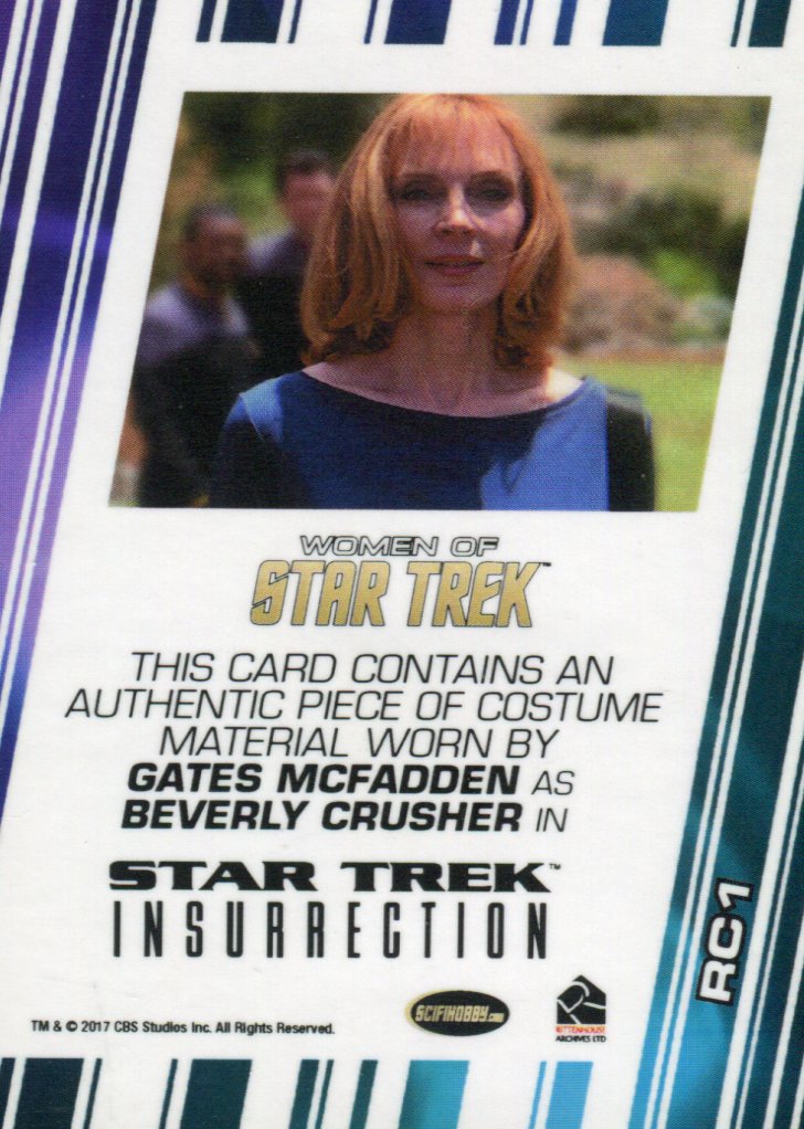 Star Trek Insurrection Skybox Beverly Crusher Costume Card   - TvMovieCards.com