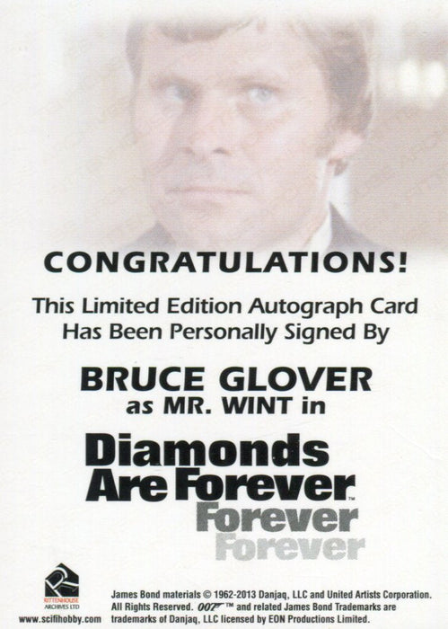 James Bond Classics 2016 Bruce Glover Autograph Card   - TvMovieCards.com