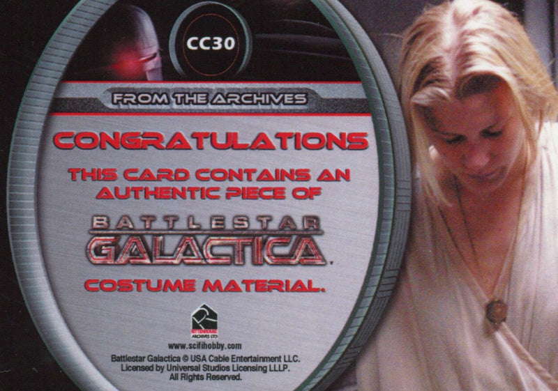 Battlestar Galactica Season Two Kara Thrace Costume Card CC30   - TvMovieCards.com
