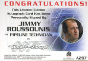 James Bond Classics 2016 Jimmy Roussounis Autograph Card A287   - TvMovieCards.com