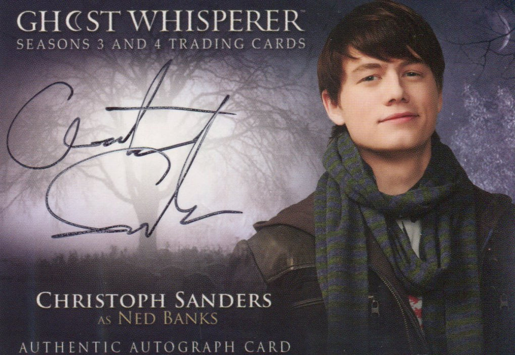 Ghost Whisperer Seasons 3 & 4 Christopher Sanders as Ned Banks Autograph Card   - TvMovieCards.com