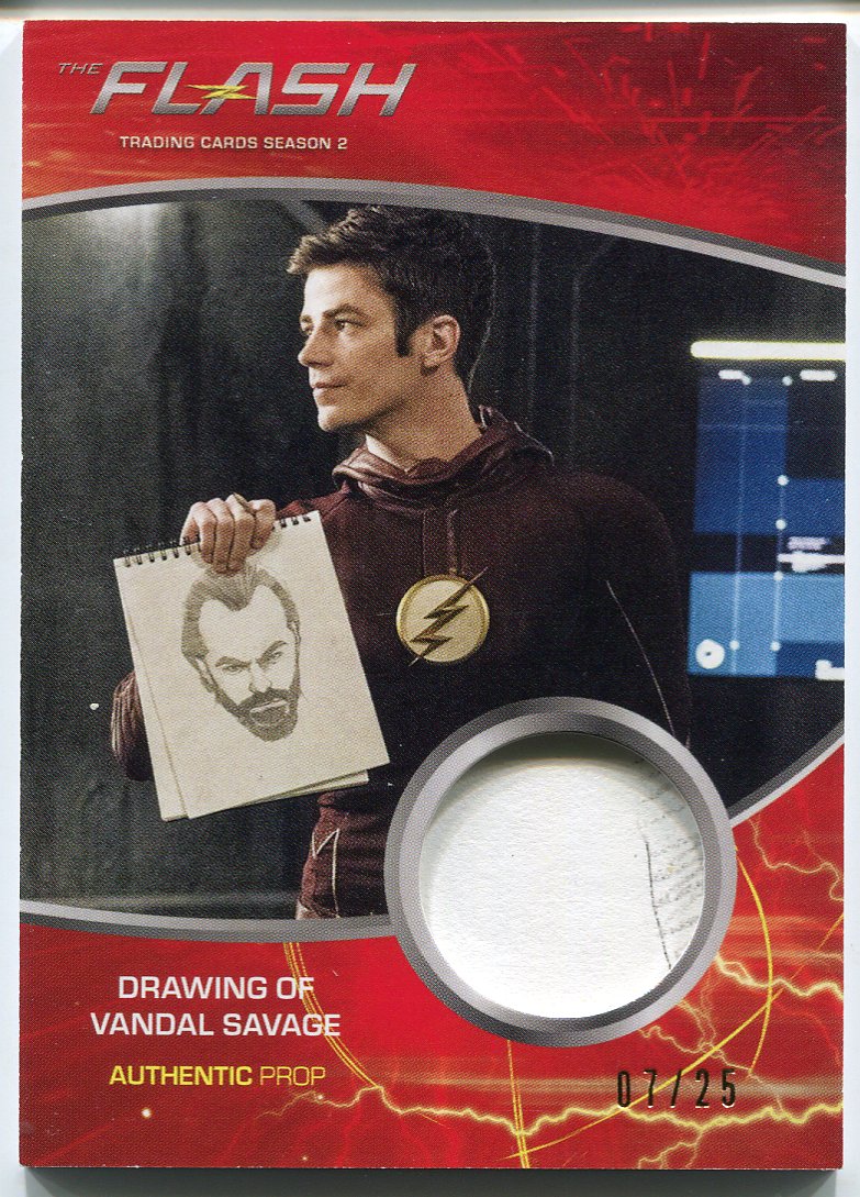 Flash Season 2 Prop Card M26 A Piece of Drawing of Vandal Savage #07/25   - TvMovieCards.com