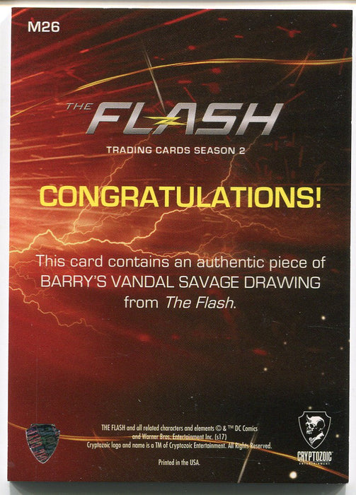 Flash Season 2 Prop Card M26 A Piece of Drawing of Vandal Savage #07/25   - TvMovieCards.com