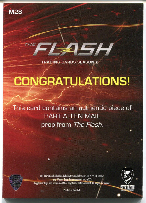 Flash Season 2 Prop Card M28 A Piece of Bart Allen Mail #20/25   - TvMovieCards.com