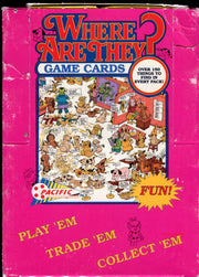 Where Are They? Game Cards Vintage Card Box 36 Packs Pacific 1992   - TvMovieCards.com