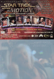 Star Trek Movies in Motion Promo Card Lot P1 P1 (2 Different)   - TvMovieCards.com