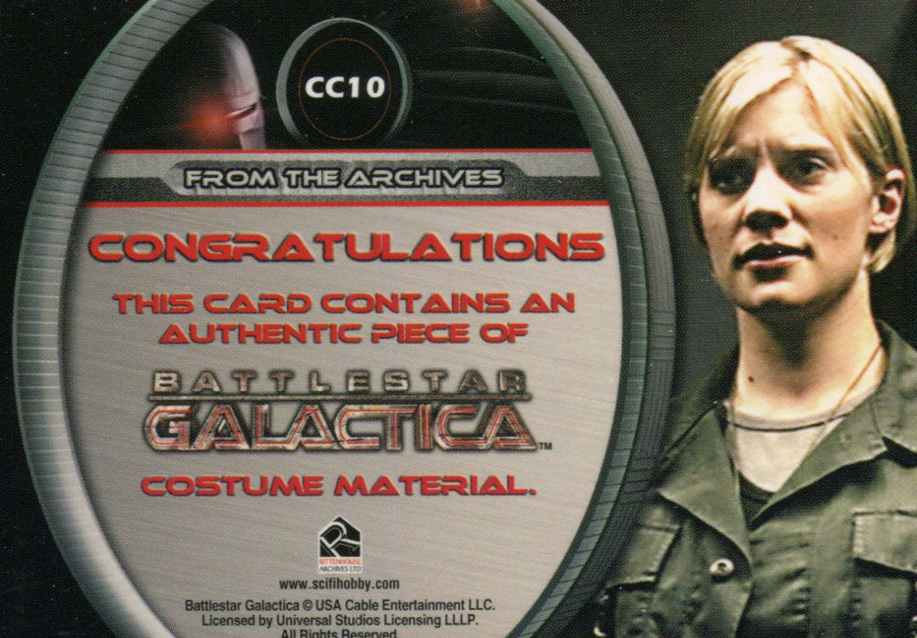 Battlestar Galactica Season One Lt. Kara Starbuck Thrace Costume Card CC10   - TvMovieCards.com
