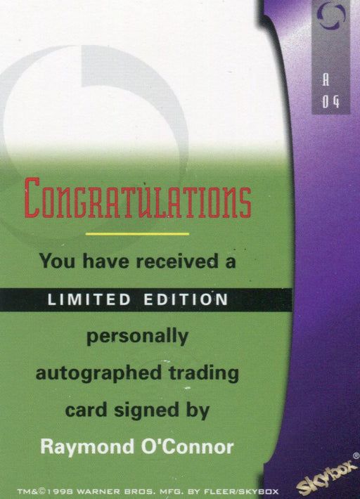 Babylon 5 Season 5 Raymond O'Connor as Mack Autograph Card A04   - TvMovieCards.com