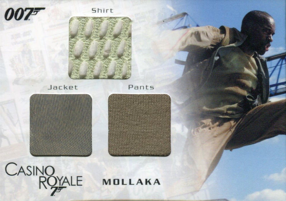 James Bond in Motion 2008 Mollaka Triple Costume Card TC02 #0433/1300   - TvMovieCards.com