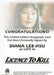 James Bond Archives Final Edition 2017 Diana Lee Hsu Autograph Card   - TvMovieCards.com