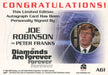 James Bond Dangerous Liaisons Joe Robinson Autograph Card A61   - TvMovieCards.com