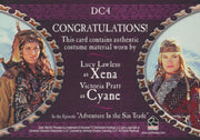Xena Dangerous Liaisons Xena and Cyane Double Costume Card DC4   - TvMovieCards.com