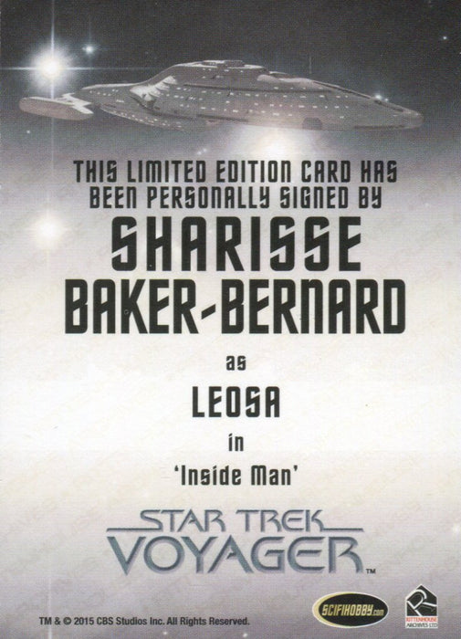 Star Trek Voyager Heroes & Villains Autograph Card Sharisse Baker-Bernard as Led   - TvMovieCards.com