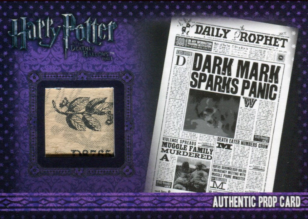 Harry Potter Deathly Hallows 1 The Daily Prophet Prop Card HP P1 #005/260   - TvMovieCards.com