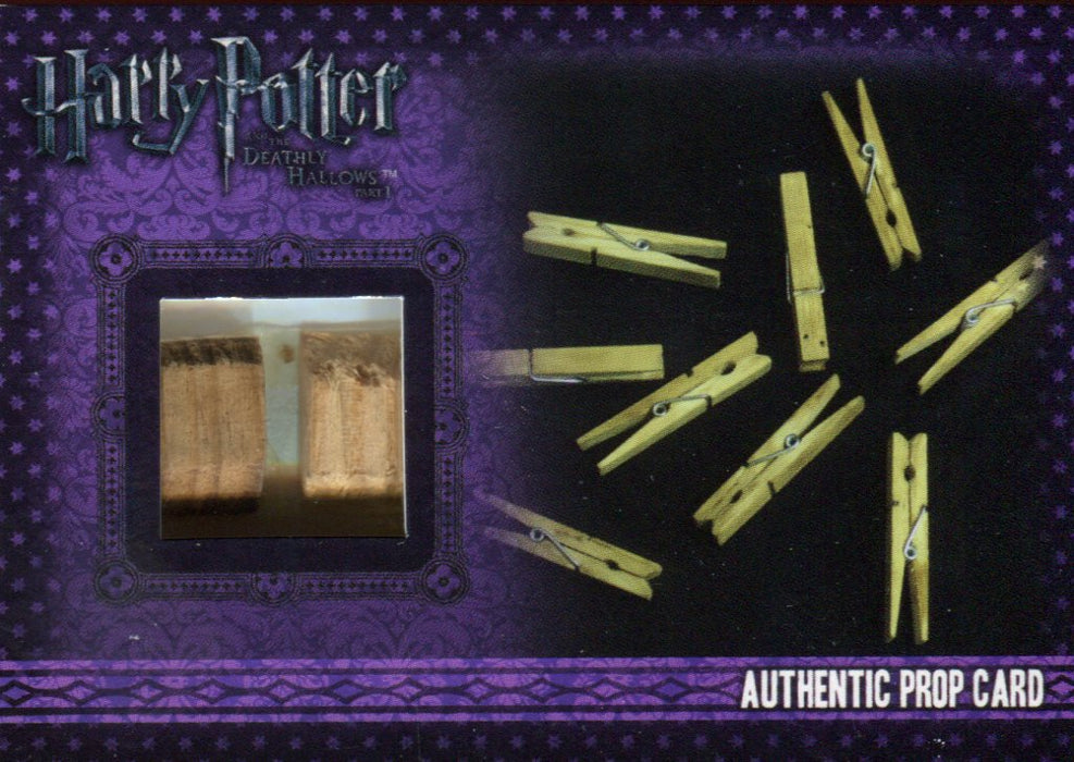 Harry Potter Deathly Hallows 1 Tent Clothes Pegs Prop Card HP P12 #022/110   - TvMovieCards.com