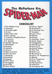 Spider-Man I The McFarlane Era Vintage Card Set 90 Cards Comic Images 1992   - TvMovieCards.com