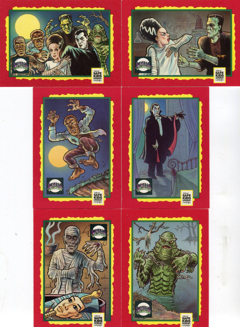 Universal Monsters Trading Card Treats Card Set 6 Cards Impel 1991   - TvMovieCards.com