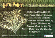 The World of Harry Potter 3D Gregory Goyle Costume Card HP C5 #104/425   - TvMovieCards.com