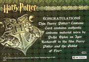 The World of Harry Potter 3D Igor Karkaroff Costume Card HP C13 #195/500   - TvMovieCards.com