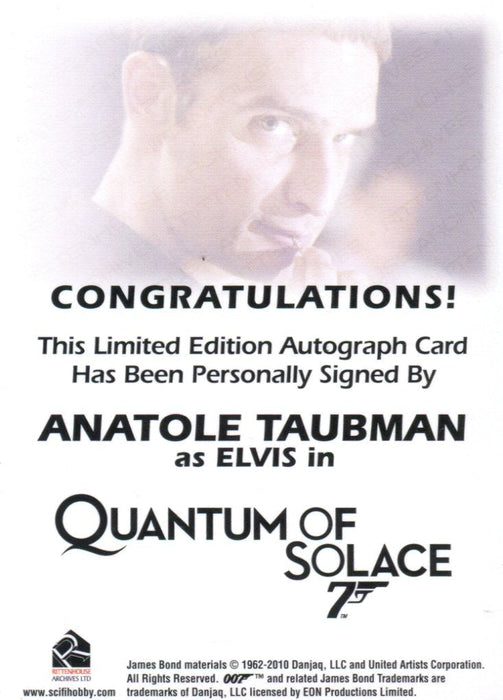James Bond 50th Anniversary Series Two Anatole Taubman Autograph Card   - TvMovieCards.com