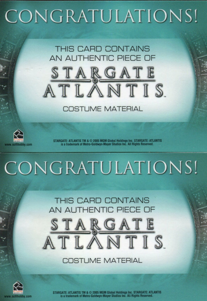Stargate Atlantis Season Two Wraith Warrior Variant Costume Card Lot 2 Cards   - TvMovieCards.com
