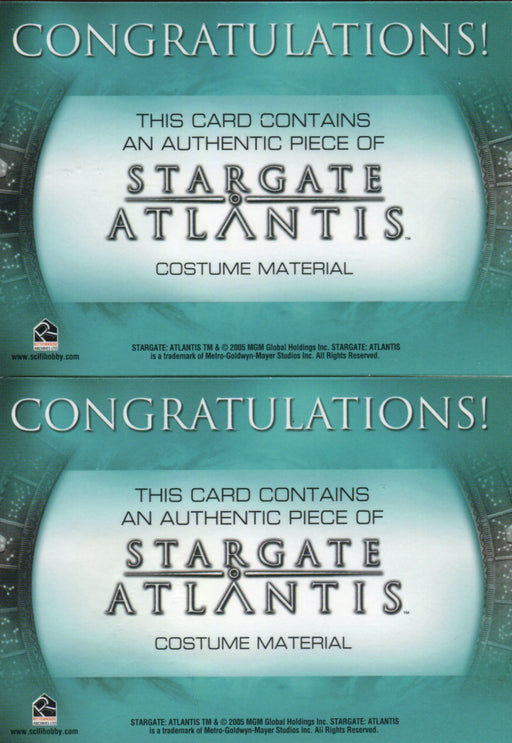 Stargate Atlantis Season Two Wraith Warrior Variant Costume Card Lot 2 Cards   - TvMovieCards.com
