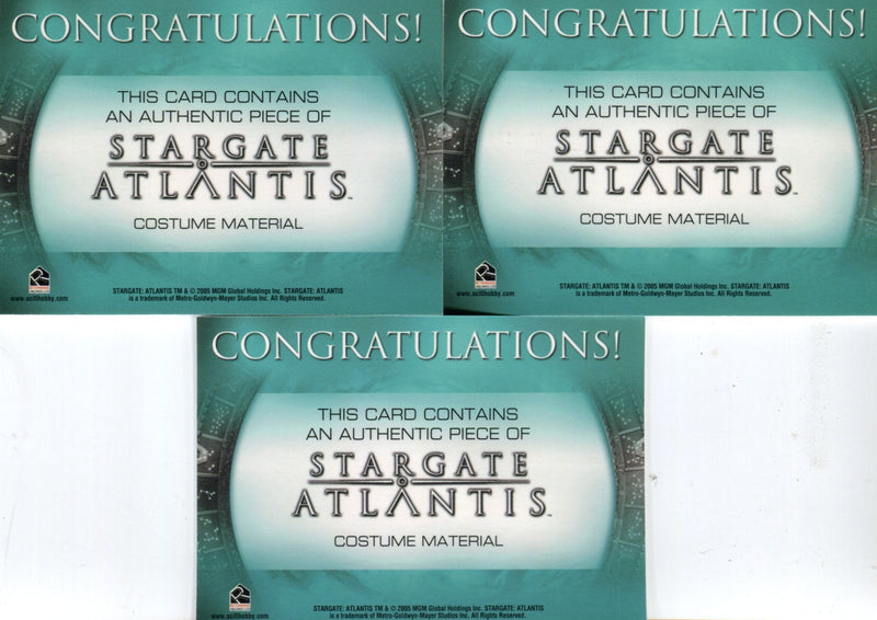 Stargate Atlantis Season Two Halling Costume Card Variants 3 Cards   - TvMovieCards.com