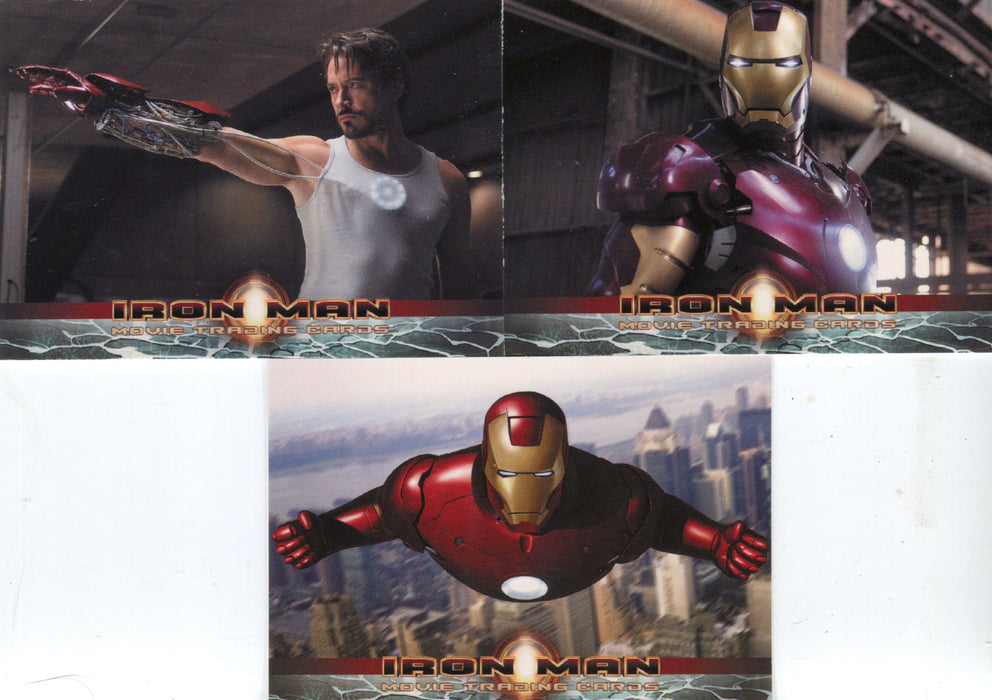 Iron Man Movie Promo Card Set P1 P2 P3 Rittenhouse Archives 2008   - TvMovieCards.com