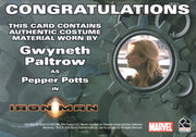 2008 Iron Man Movie Gwyneth Paltrow as Pepper Potts (Bustier) Costume Card   - TvMovieCards.com