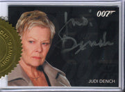 James Bond Classics 2016 Judi Dench as M 6-Case Incentive Silver Autograph Card   - TvMovieCards.com