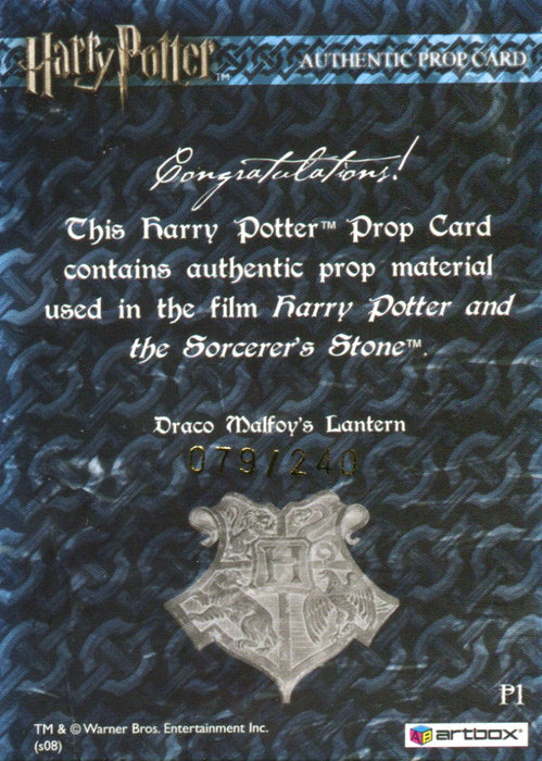 The World of Harry Potter 3D 2 Draco Malfoy's Lantern Prop Card HP P1 #079/240   - TvMovieCards.com