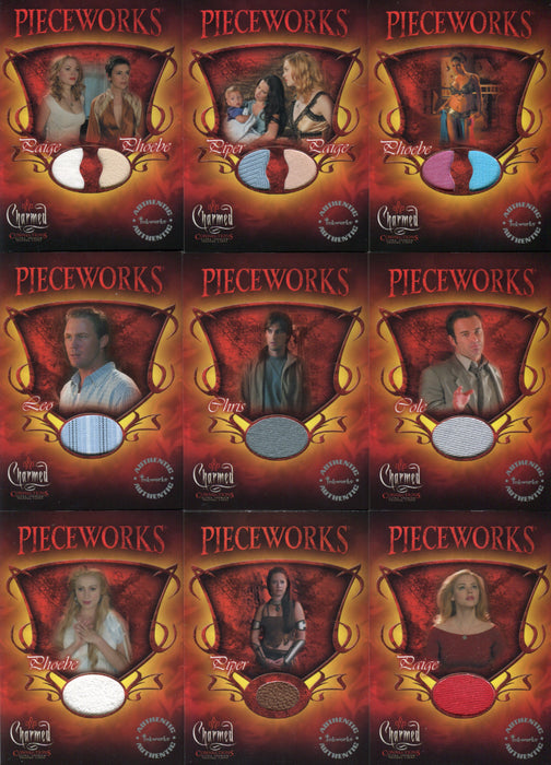Charmed Connections Pieceworks Costume Card Set 9 Cards PWC1 thru PWC9   - TvMovieCards.com