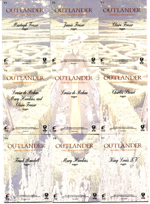 Outlander Season 2 Gardens of Versailles Chase Card Set V1-V9 Cryptozoic 2017   - TvMovieCards.com
