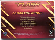 Flash Season 1 Dual Wardrobe Costume Card DM2 Grant Gustin & John Wesley Shipp   - TvMovieCards.com