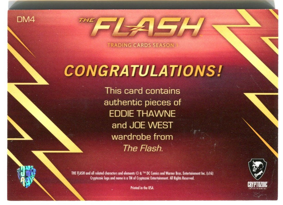 Flash Season 1 Dual Wardrobe Costume Card DM4 Rick Cosnett & Jesse L. Martin   - TvMovieCards.com