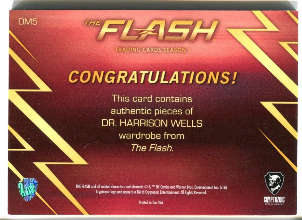 Flash Season 1 Dual Wardrobe Costume Card DM5 Tom Cavanagh as Dr. Harrison Wells   - TvMovieCards.com