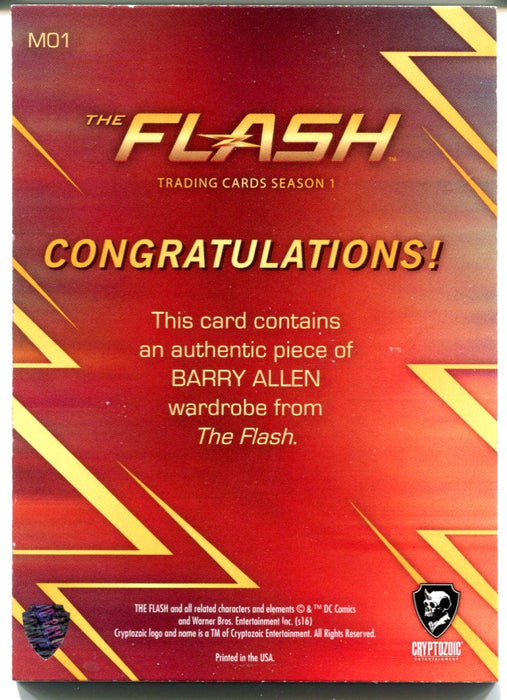 Flash Season 1 Wardrobe Costume Card M01 Grant Gustin as Barry Allen   - TvMovieCards.com