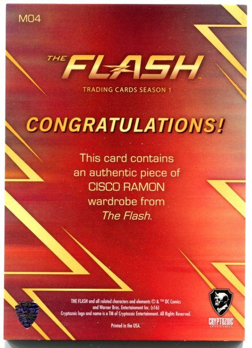 Flash Season 1 Wardrobe Costume Card M04 Carlos Valdes as Cisco Ramon   - TvMovieCards.com