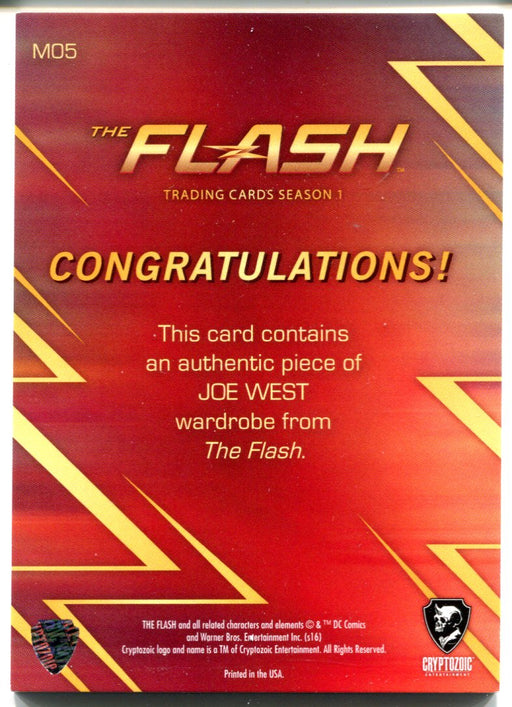 Flash Season 1 Wardrobe Costume Card M05 Jesse L. Martin as Joe West   - TvMovieCards.com