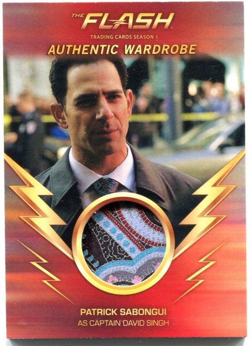 Flash Season 1 Wardrobe Costume Card M09 Patrick Sabongui as Captain David Singh   - TvMovieCards.com