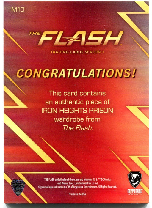 Flash Season 1 Wardrobe Costume Card M10 Iron Heights Prison   - TvMovieCards.com