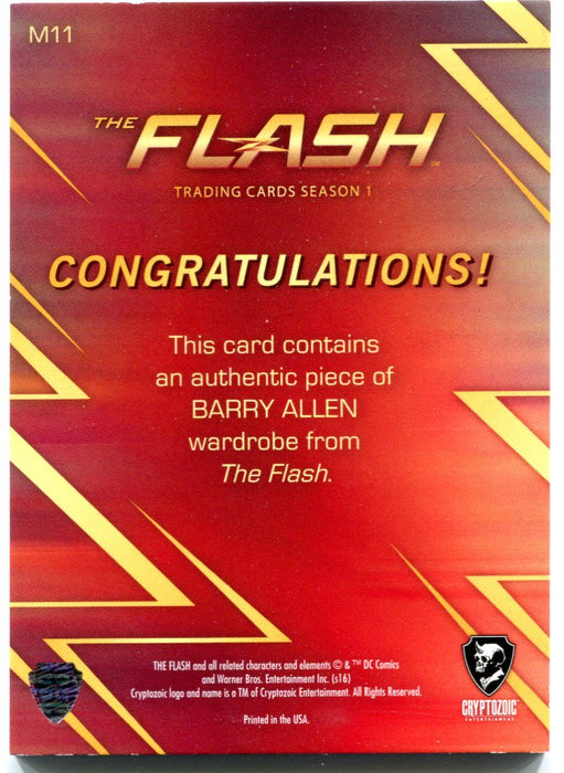 Flash Season 1 Wardrobe Costume Card M11 Grant Gustin as Barry Allen   - TvMovieCards.com