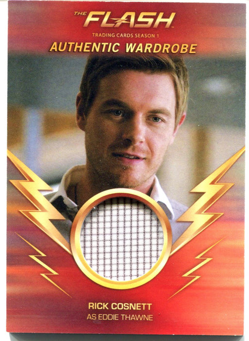 Flash Season 1 Wardrobe Costume Card M16 Rick Cosnett as Eddie Thawne   - TvMovieCards.com