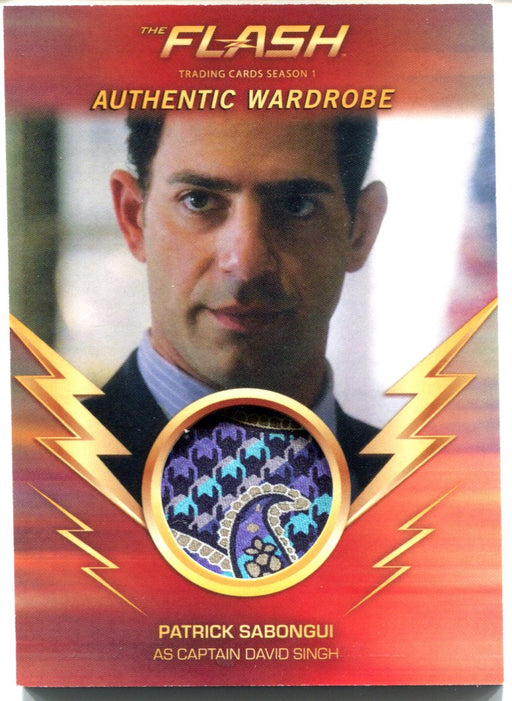 Flash Season 1 Wardrobe Costume Card M22 Patrick Sabongui as Captain David Singh   - TvMovieCards.com