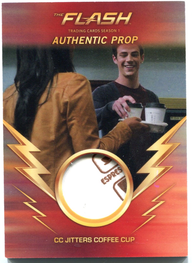 Flash Season 1 Wardrobe Prop Card M25 CC Jitters Coffee Cup