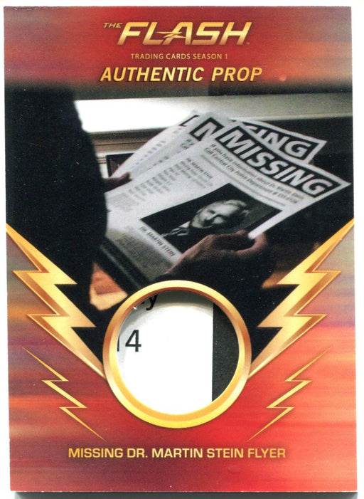 Flash Season 1 Wardrobe Prop Card M27 Missing Dr. Martin Stein Flyer   - TvMovieCards.com