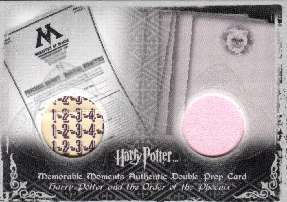 Harry Potter Memorable Moments 2 Double Prop Card HP P10 #121/280   - TvMovieCards.com
