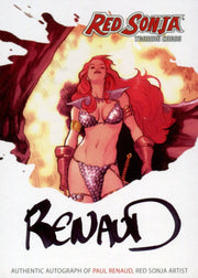 Red Sonja 2011 (Breygent) - RSA-PRC "Paul Renaud" SDCC San Diego Autograph Card   - TvMovieCards.com