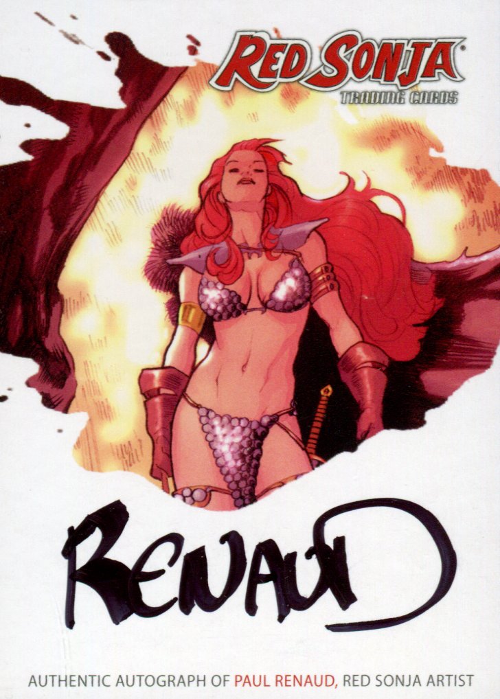 Red Sonja 2011 (Breygent) - RSA-PRC "Paul Renaud" SDCC San Diego Autograph Card   - TvMovieCards.com